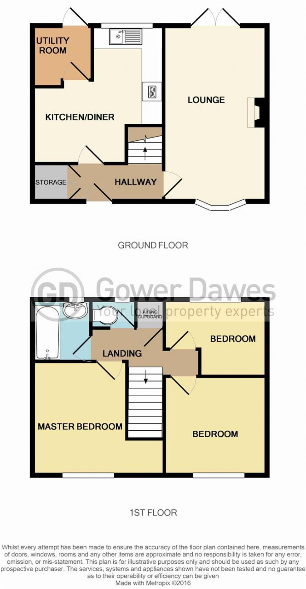Floorplan for Claudian Way, Chadwell St Mary