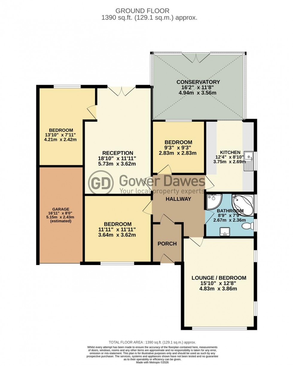 Floorplan for Heath Road, Orsett Heath