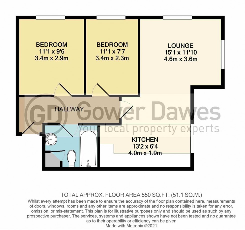 Floorplan for Windermere Avenue, Purfleet