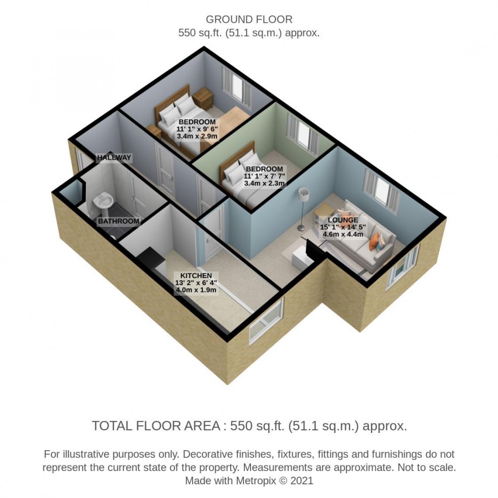 Floorplan for Windermere Avenue, Purfleet