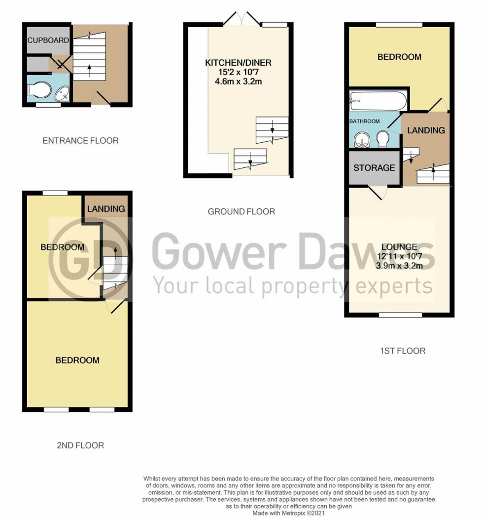 Floorplan for Aluric Close, Chadwell St.Mary