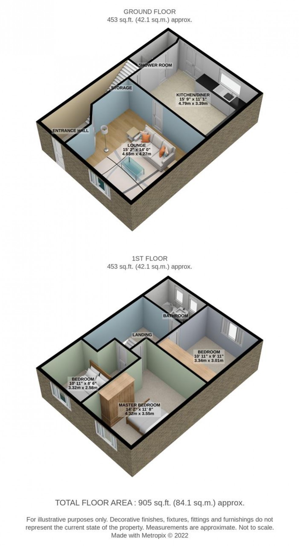 Floorplan for Wickham Road, Chadwell St.Mary