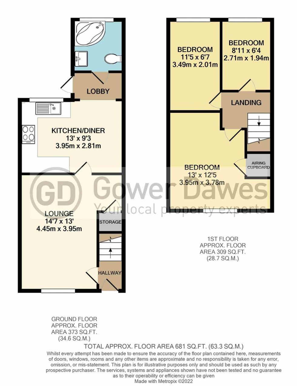 Floorplan for Cole Avenue, Chadwell St.Mary