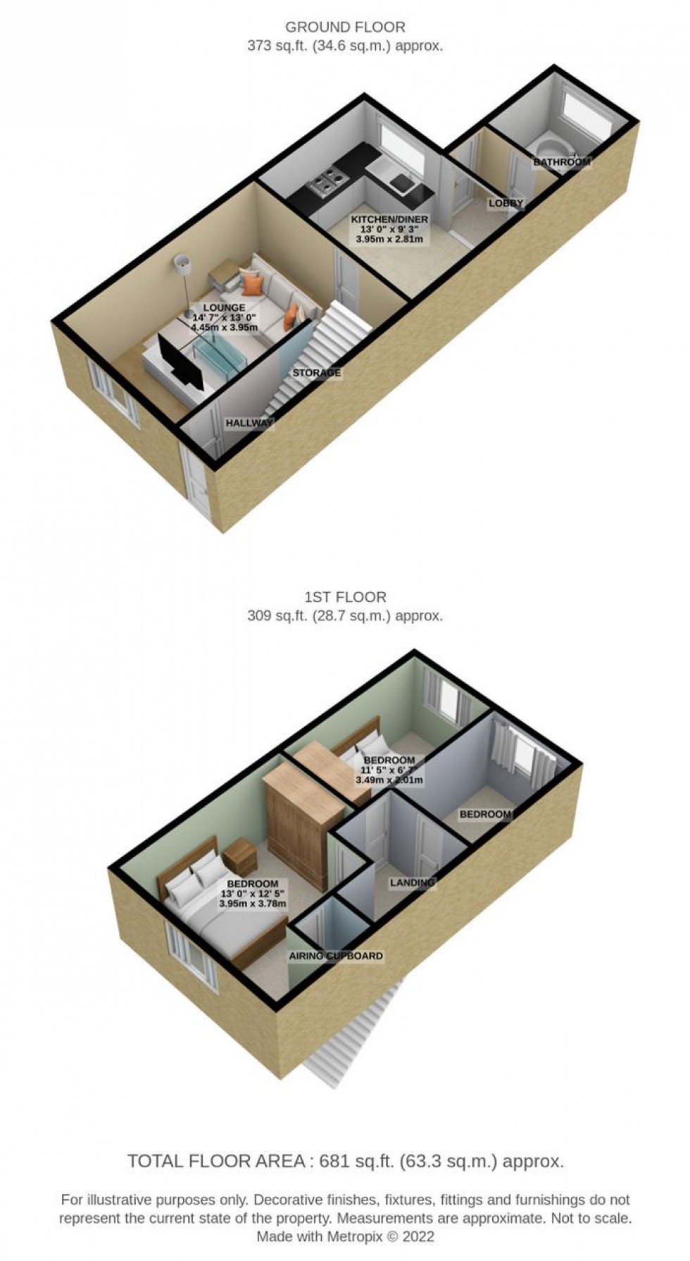 Floorplan for Cole Avenue, Chadwell St.Mary