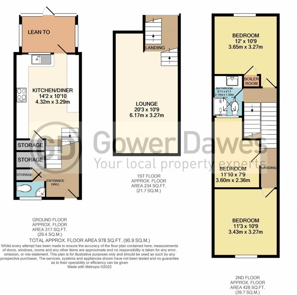 Floorplan for Aluric Close, Chadwell St.Mary