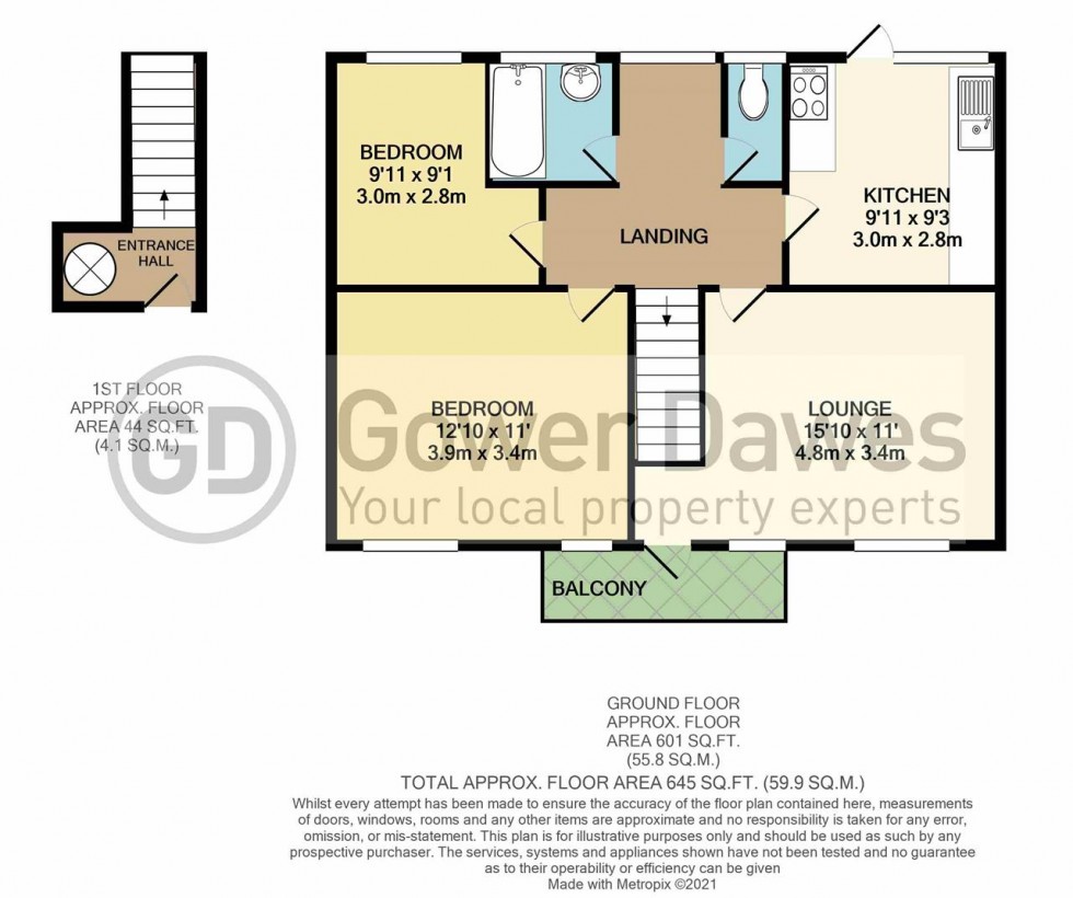Floorplan for Danes Way, Pilgrims Hatch