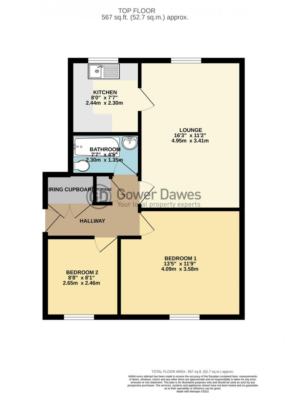 Floorplan for Coronation Avenue, East Tilbury