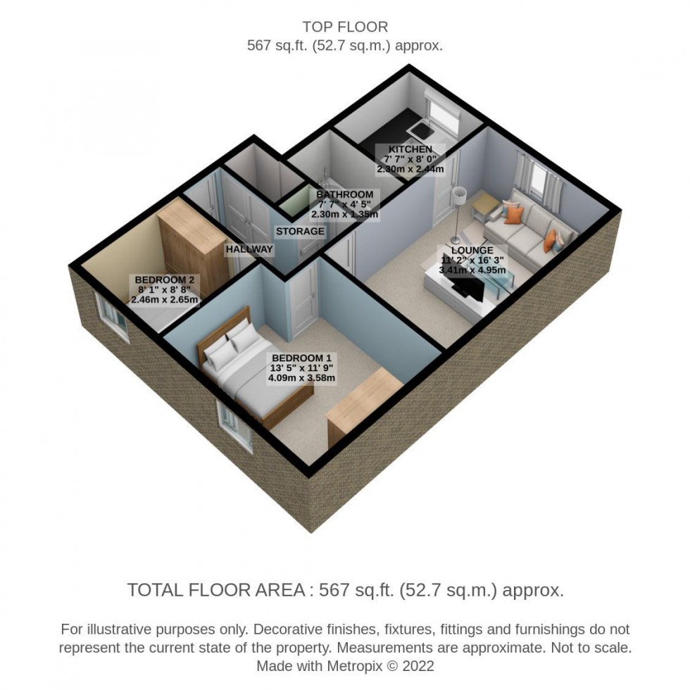 Floorplan for Coronation Avenue, East Tilbury