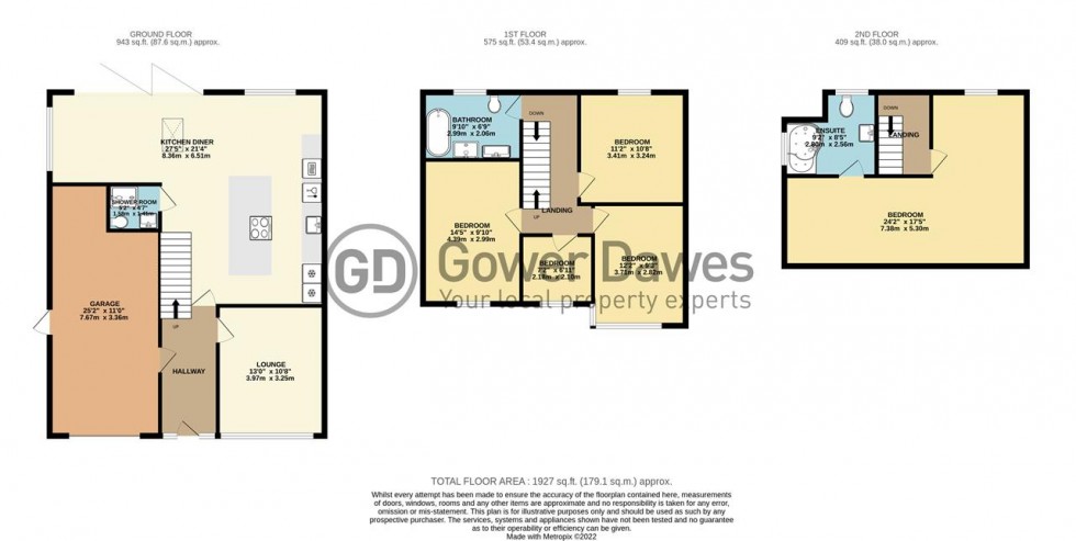 Floorplan for Palmerston Road, Grays