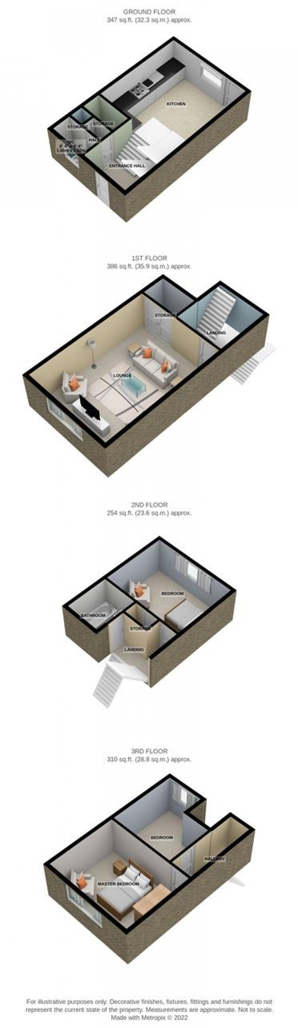 Floorplan for Aluric Close, Chadwell St.Mary