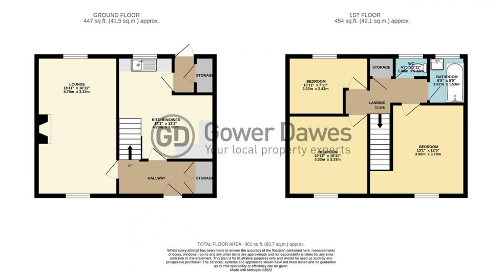 Floorplan for Claudian Way, Chadwell St.Mary