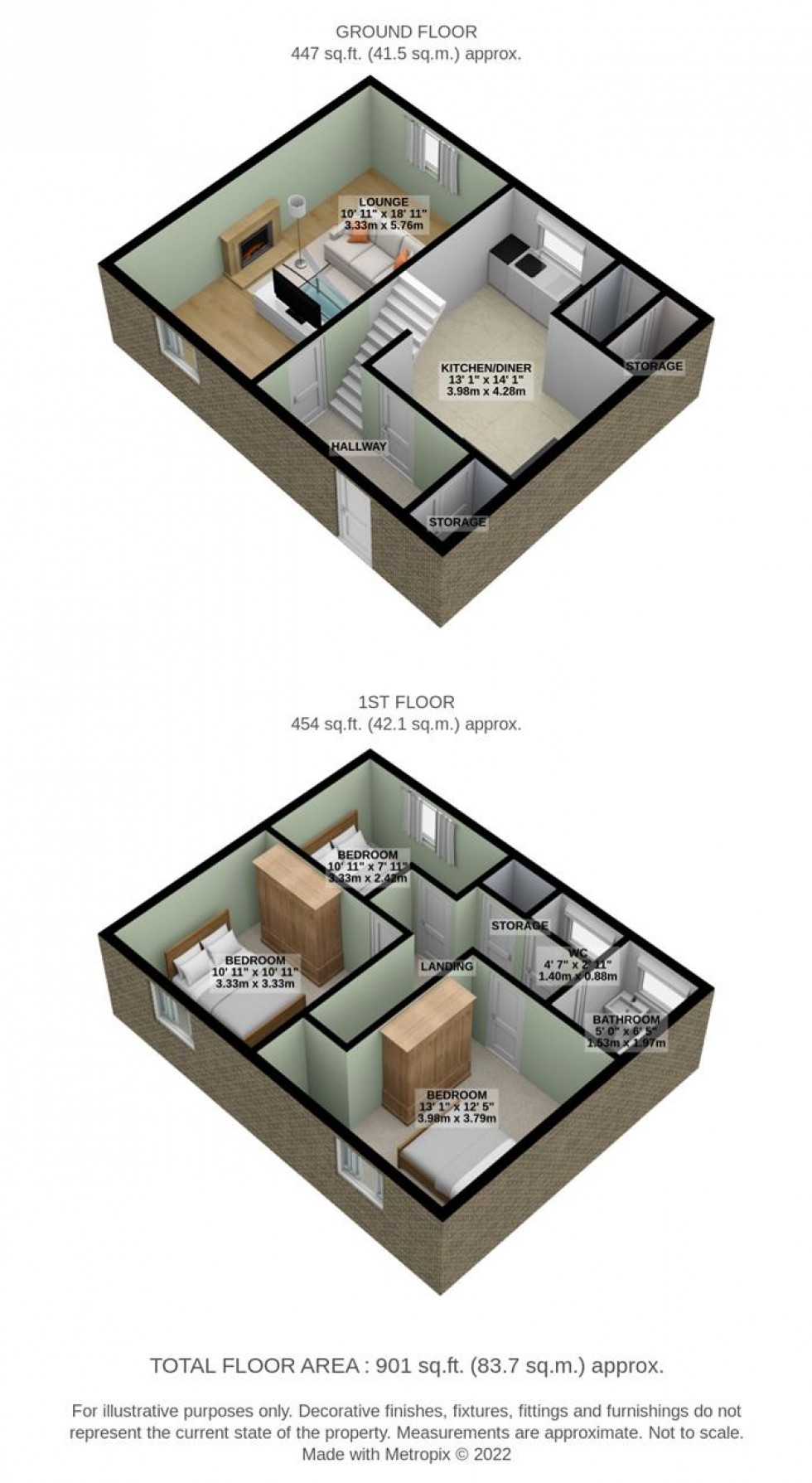 Floorplan for Claudian Way, Chadwell St.Mary