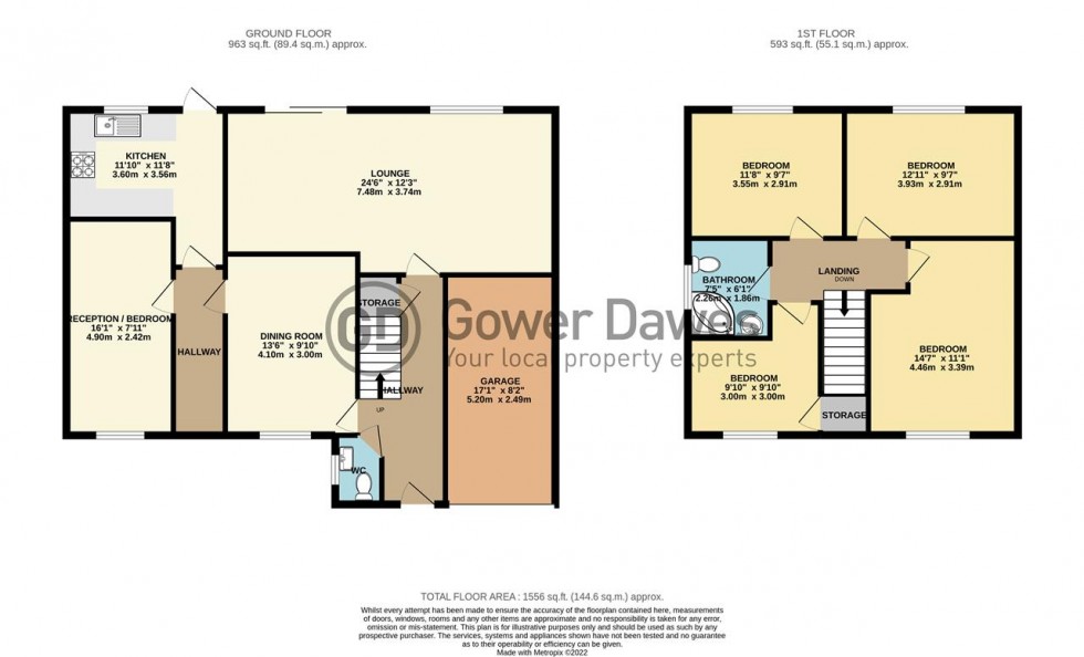 Floorplan for Coronation Avenue, East Tilbury