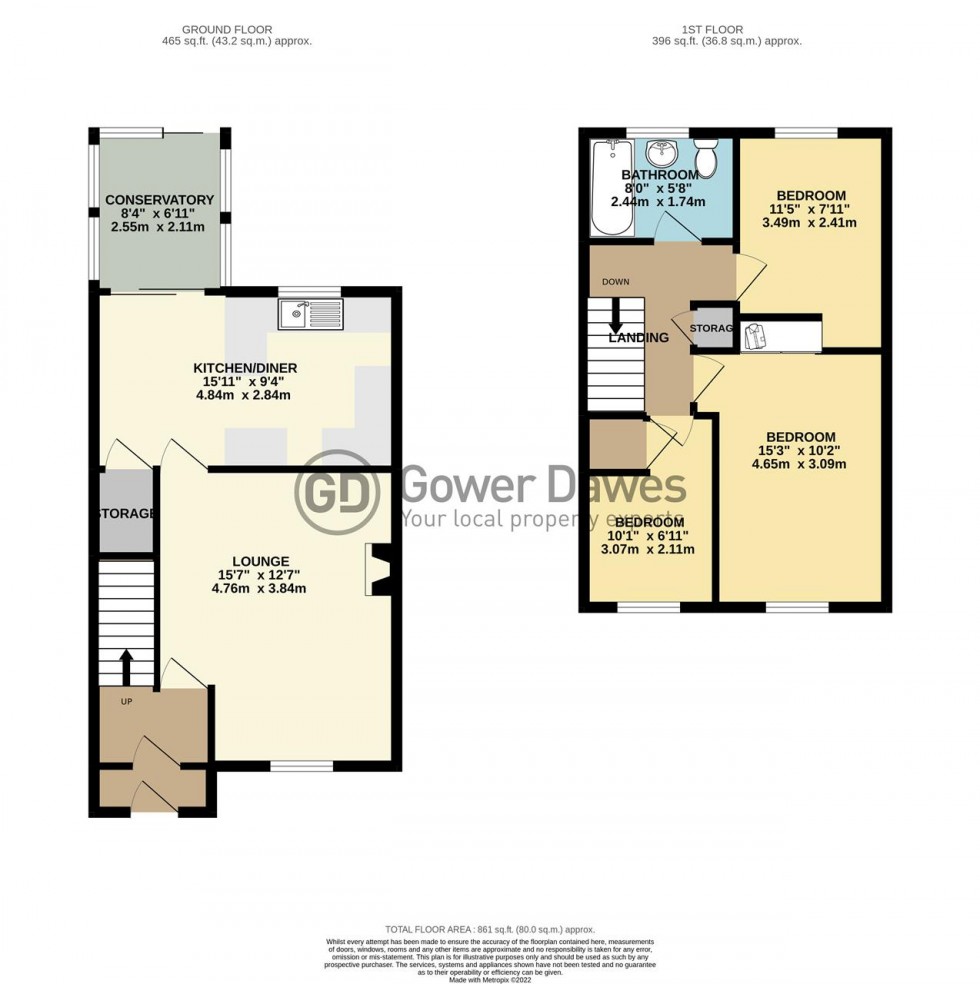 Floorplan for St Chads Road, Tilbury