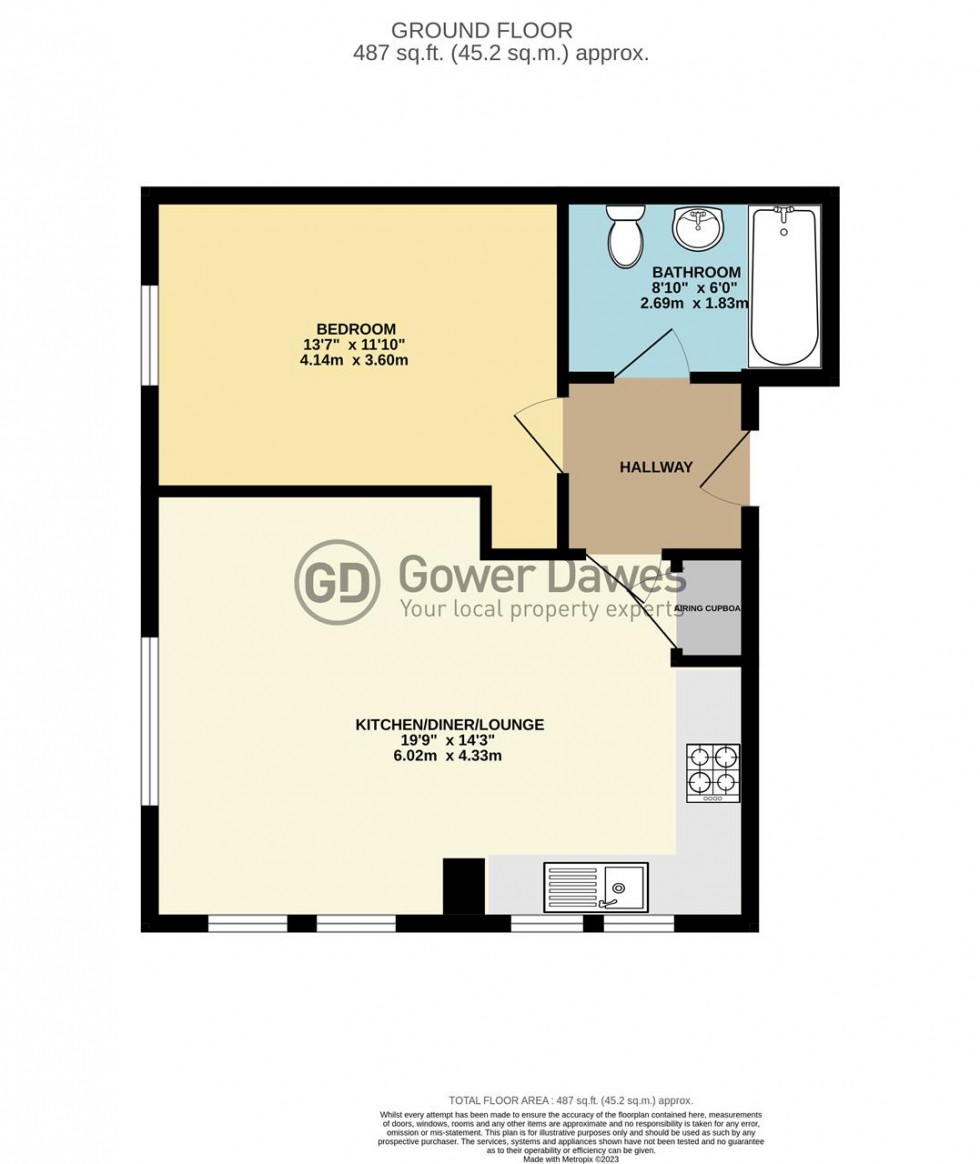 Floorplan for River View, Chadwell St.Mary