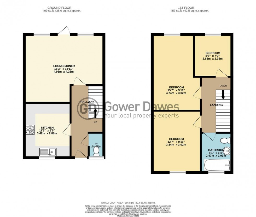 Floorplan for Seabrooke Rise, Grays