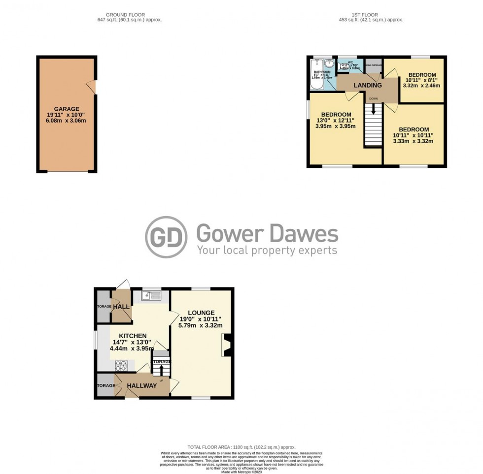 Floorplan for Claudian Way, Chadwell St.Mary