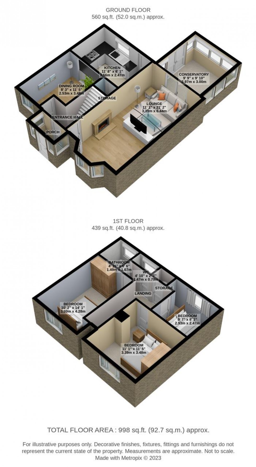 Floorplan for Brentwood Road, Chadwell St.Mary