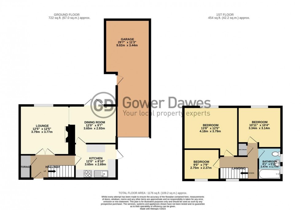 Floorplan for Heath Road, Orsett Heath