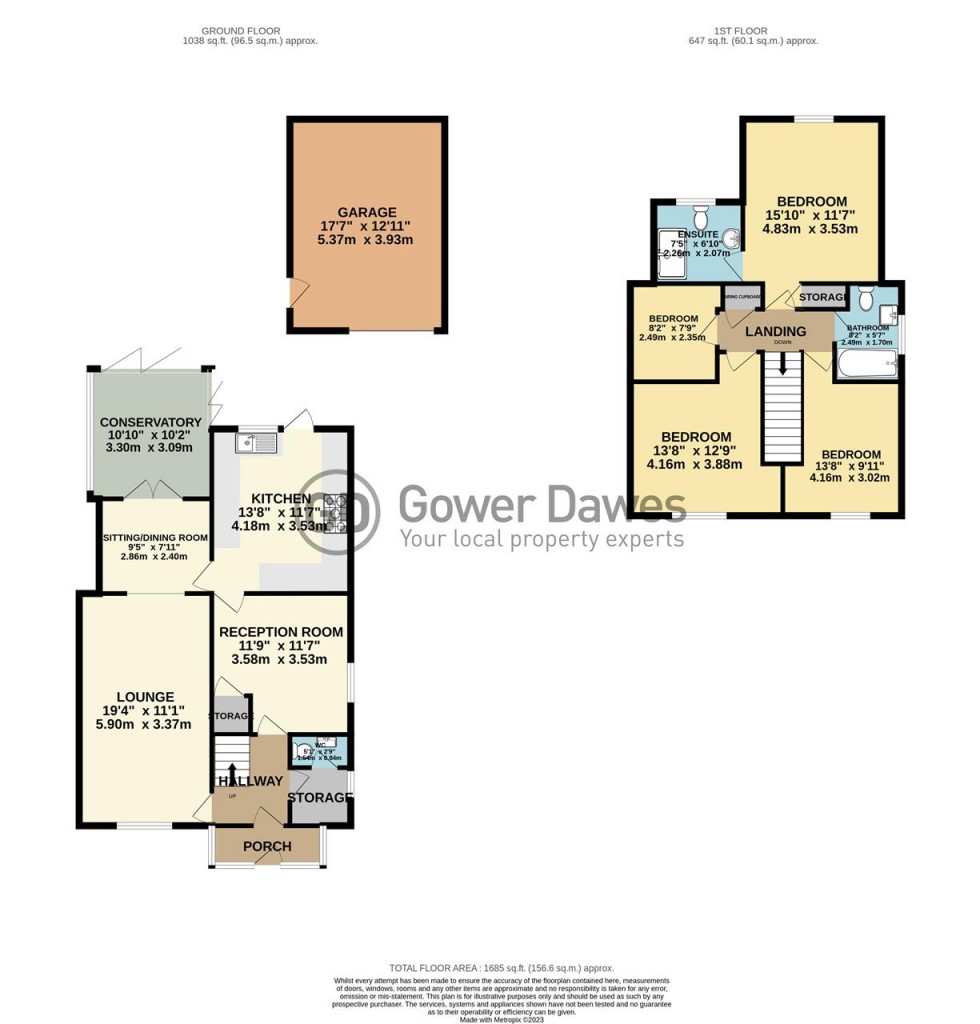 Floorplan for Claudian Way, Chadwell St.Mary