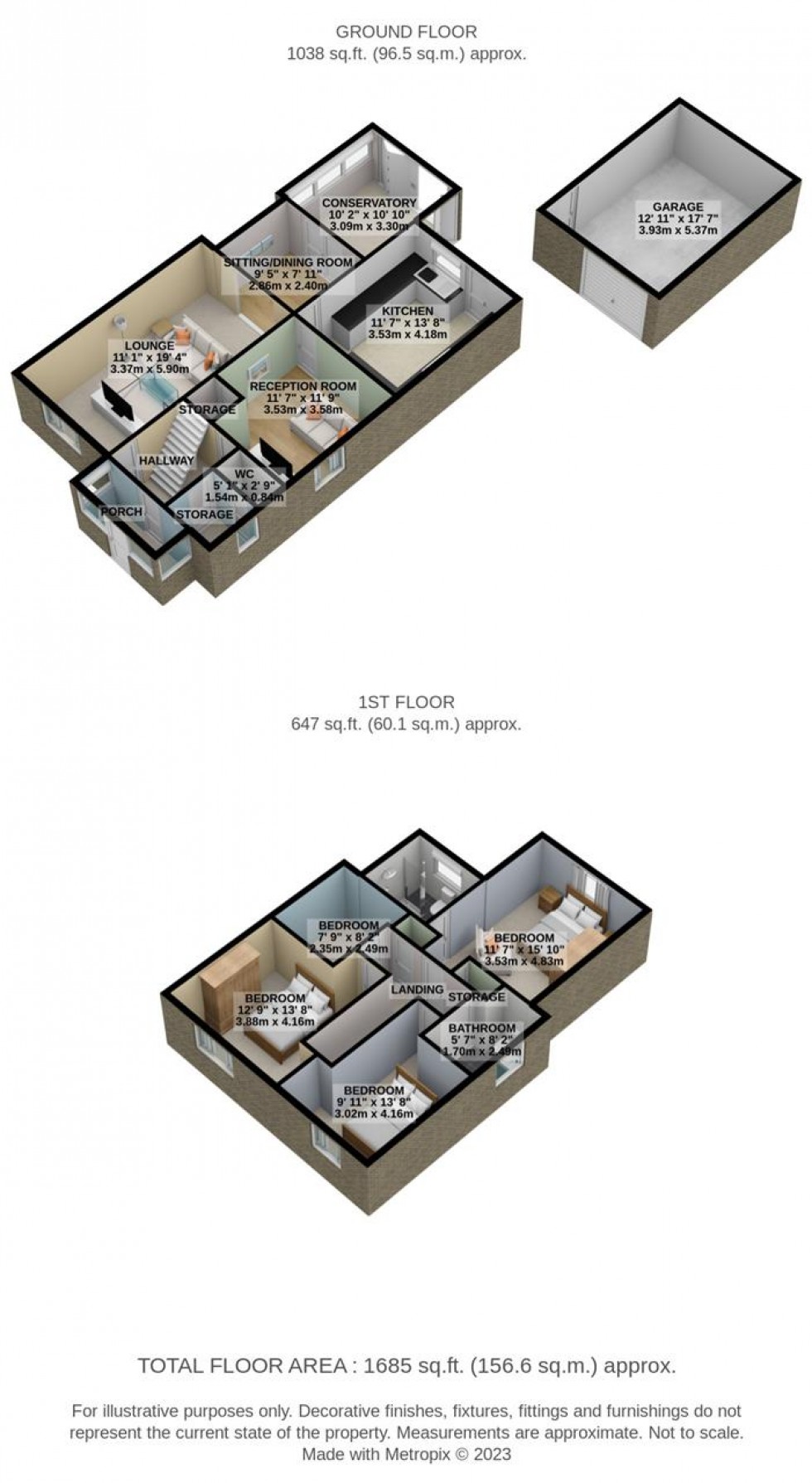 Floorplan for Claudian Way, Chadwell St.Mary