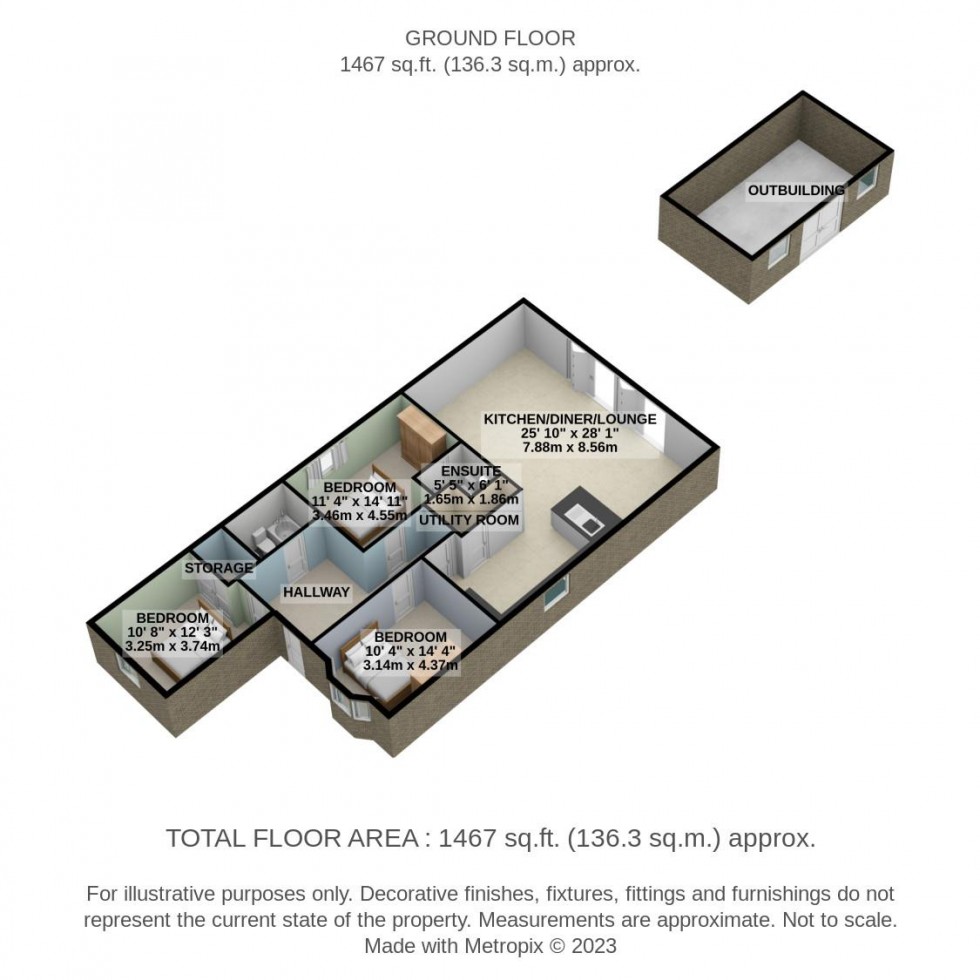 Floorplan for South Hanningfield Way, Runwell