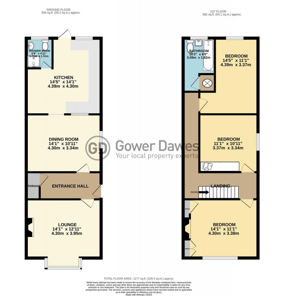 Floorplan for Victoria Avenue, Grays