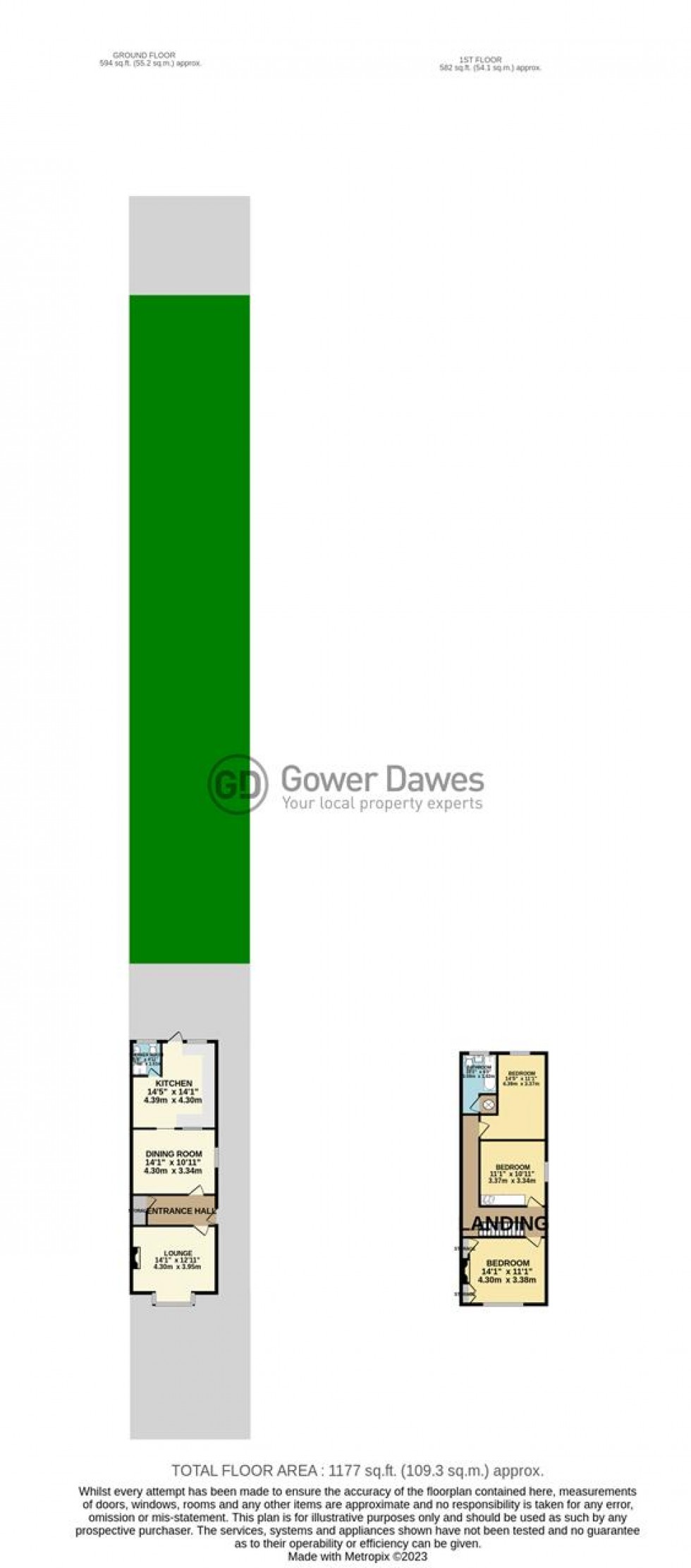 Floorplan for Victoria Avenue, Grays