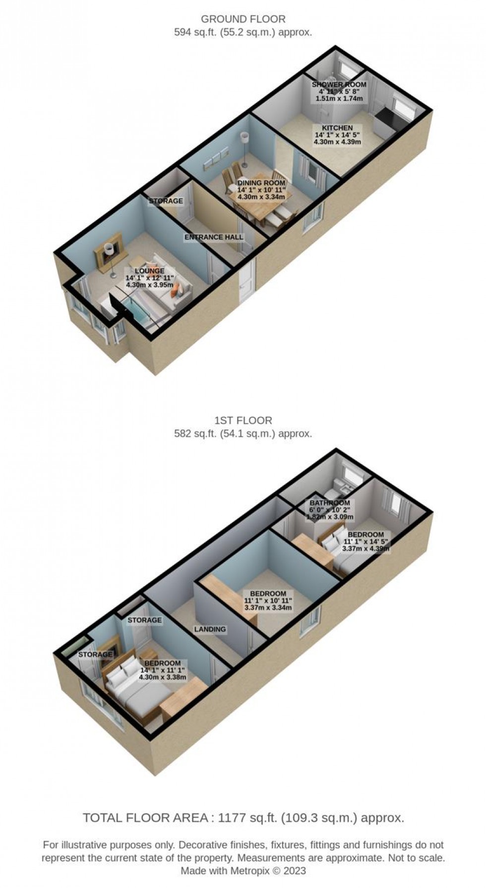 Floorplan for Victoria Avenue, Grays