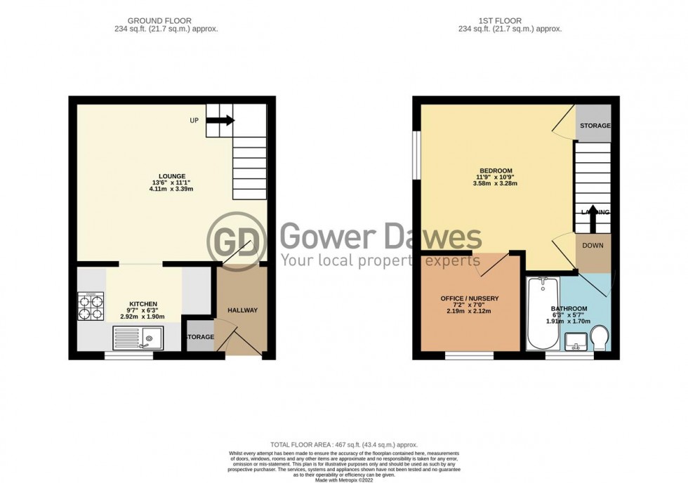 Floorplan for Archates Avenue, Grays