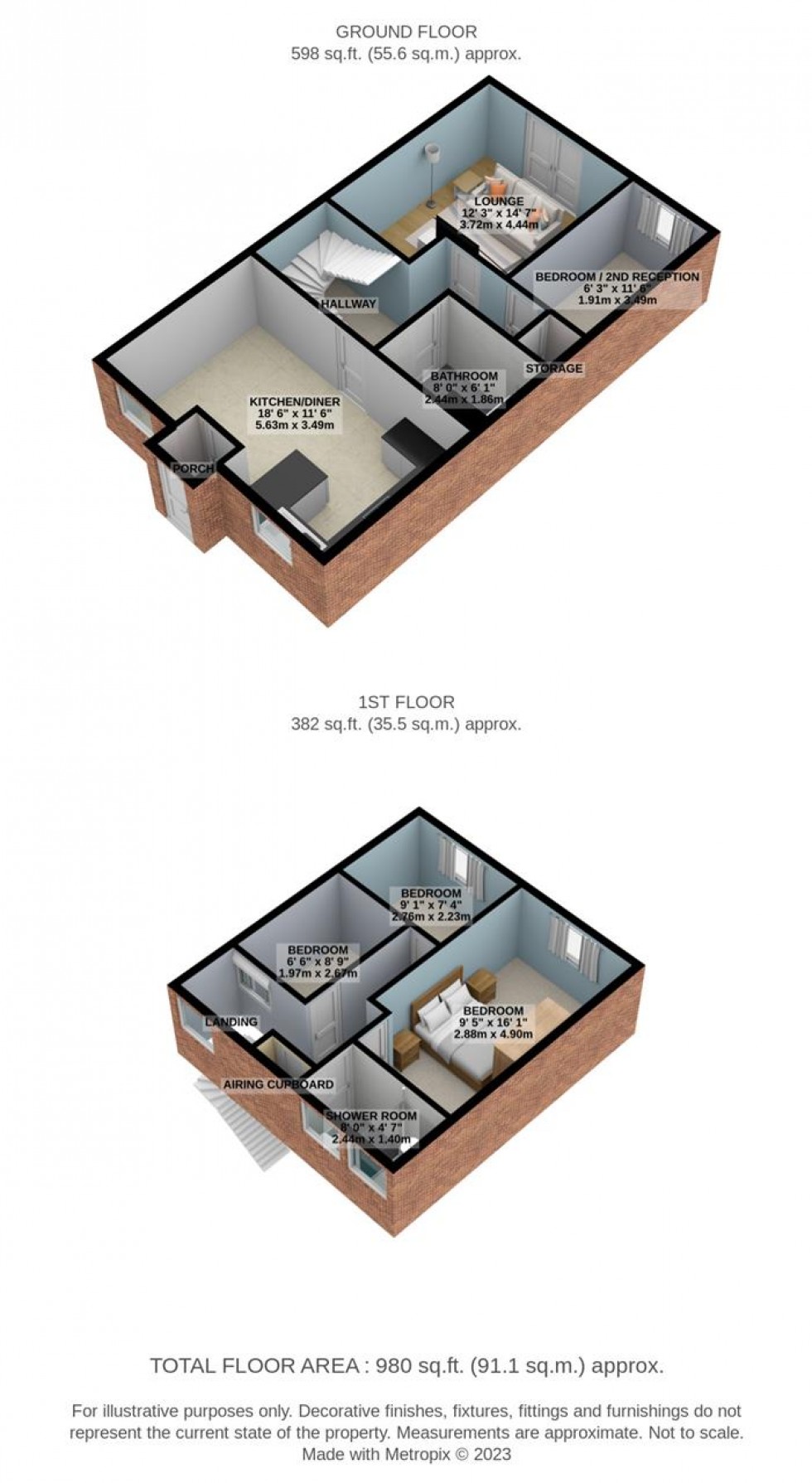 Floorplan for Malyons Close, Basildon