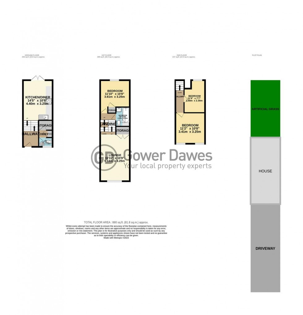 Floorplan for Philippa Way, Chadwell St.Mary