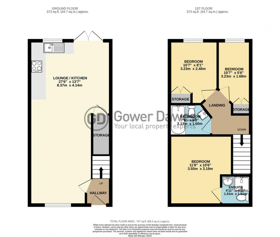 Floorplan for Gilbert Road, Chafford Hundred