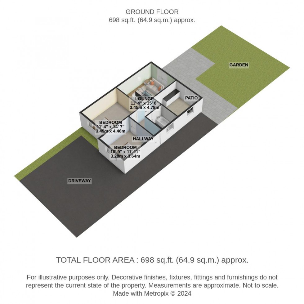 Floorplan for Bruce Grove, Shotgate, Wickford