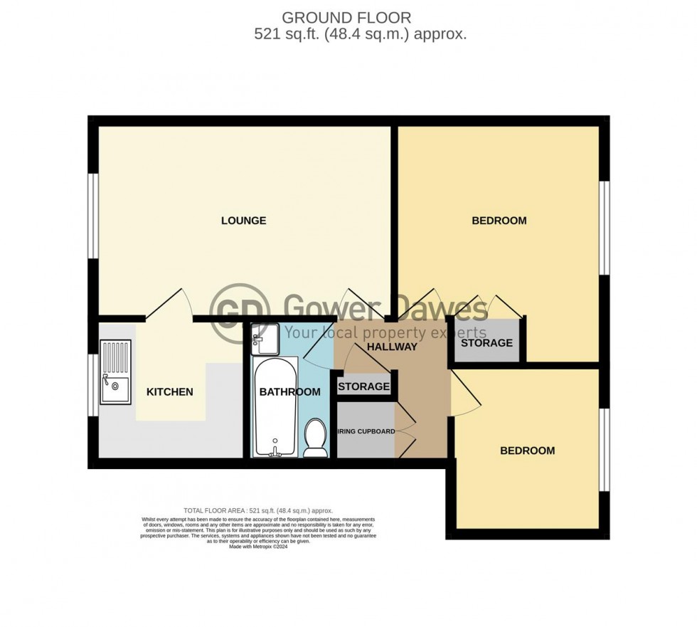 Floorplan for Coronation Avenue, East Tilbury