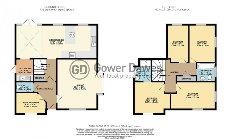 Floorplan for Oak Crescent, Wickford