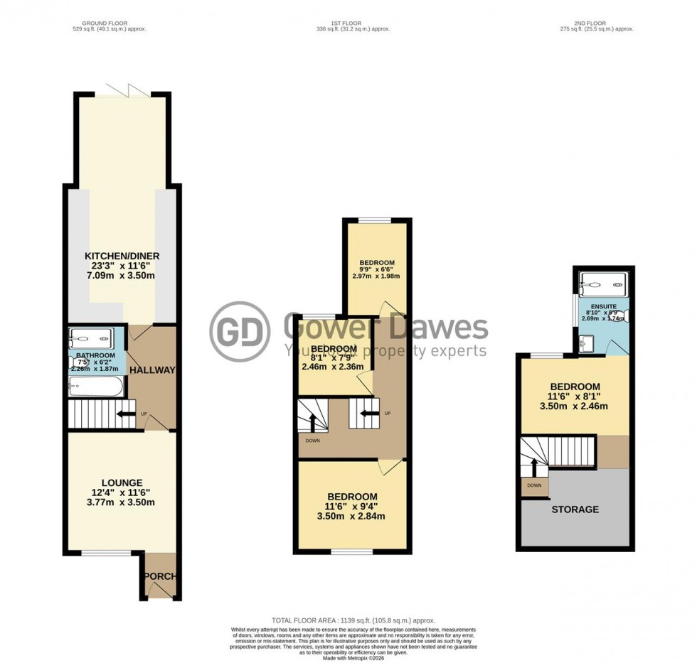 Floorplan for Mill Lane, Grays