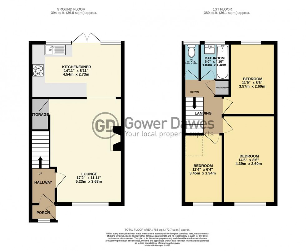 Floorplan for Chaucer Close, Tilbury