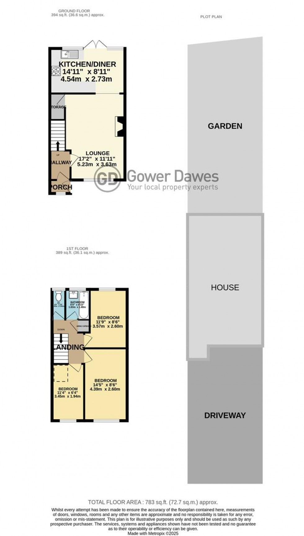 Floorplan for Chaucer Close, Tilbury