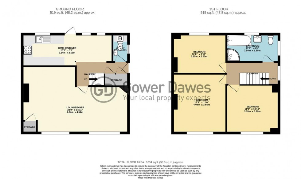 Floorplan for Ruskin Road, Chadwell St.Mary