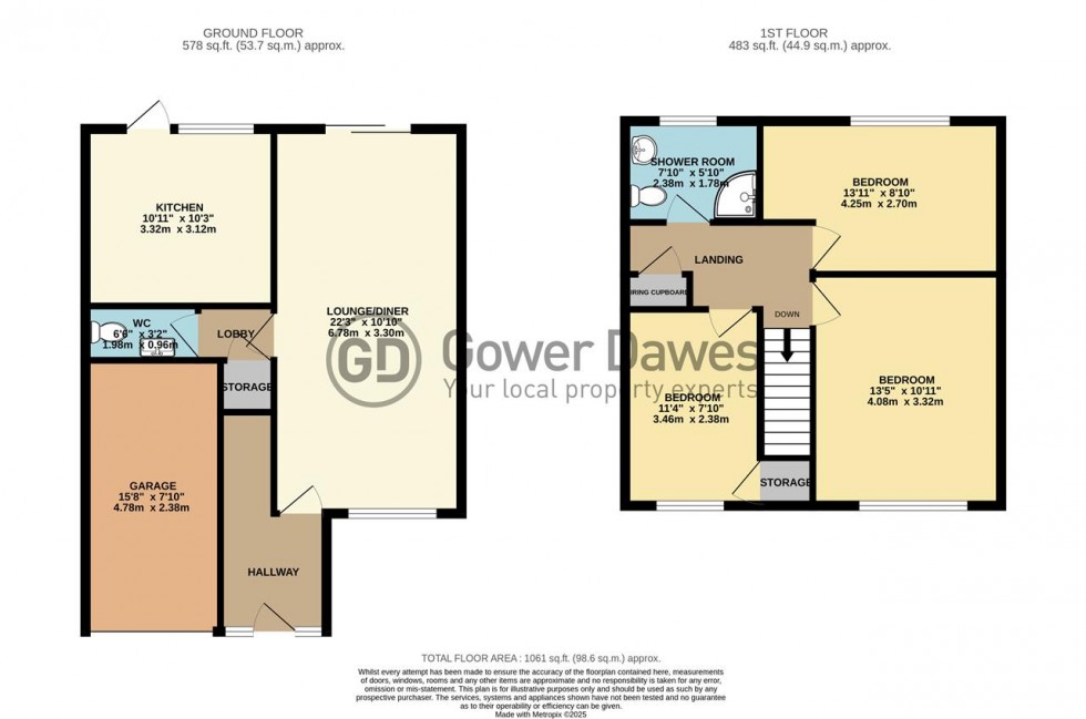 Floorplan for Palmers Drive, Grays