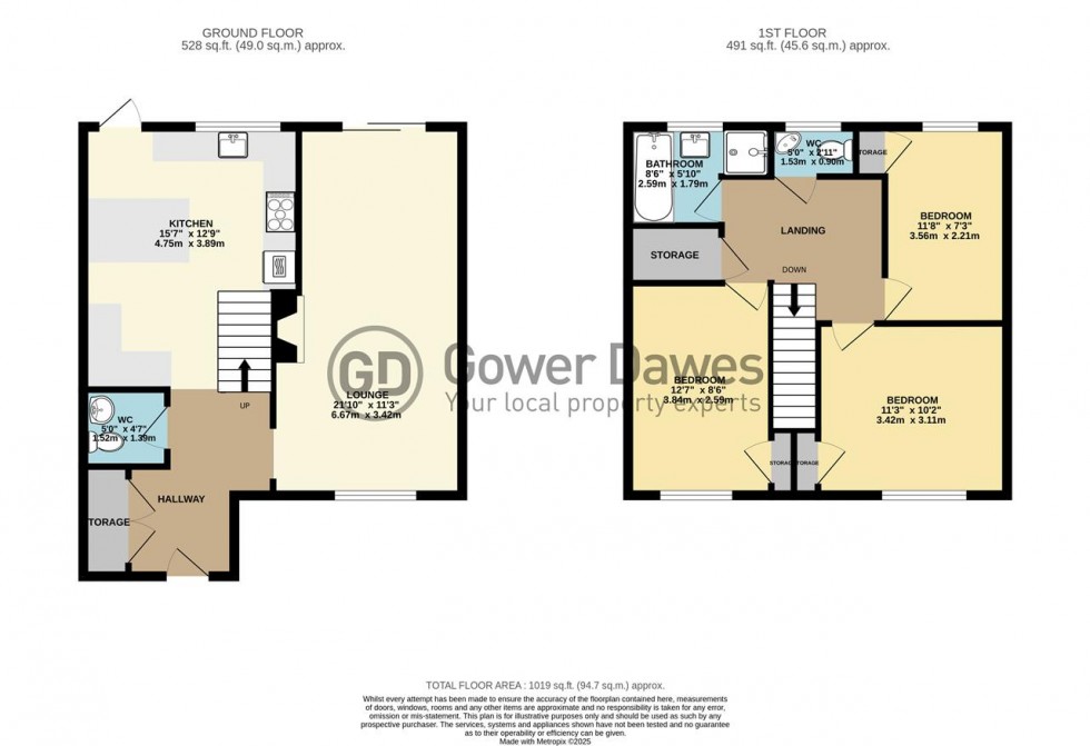 Floorplan for Cedar Road, Chadwell St.Mary
