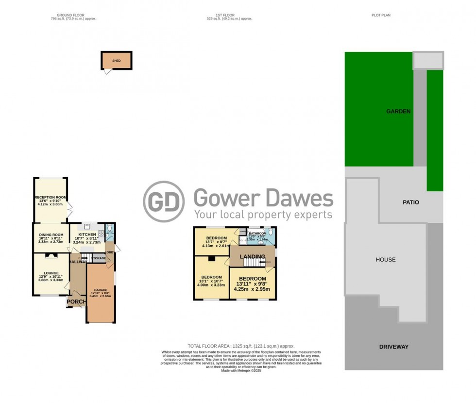 Floorplan for Cedar Road, Chadwell St Mary, Orsett Heath Borders