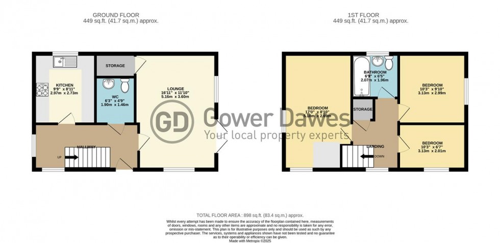 Floorplan for Anglia Way, South Ockendon