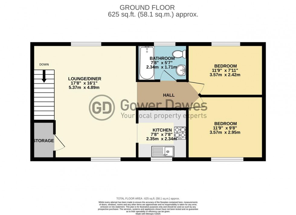 Floorplan for School Avenue, Laindon