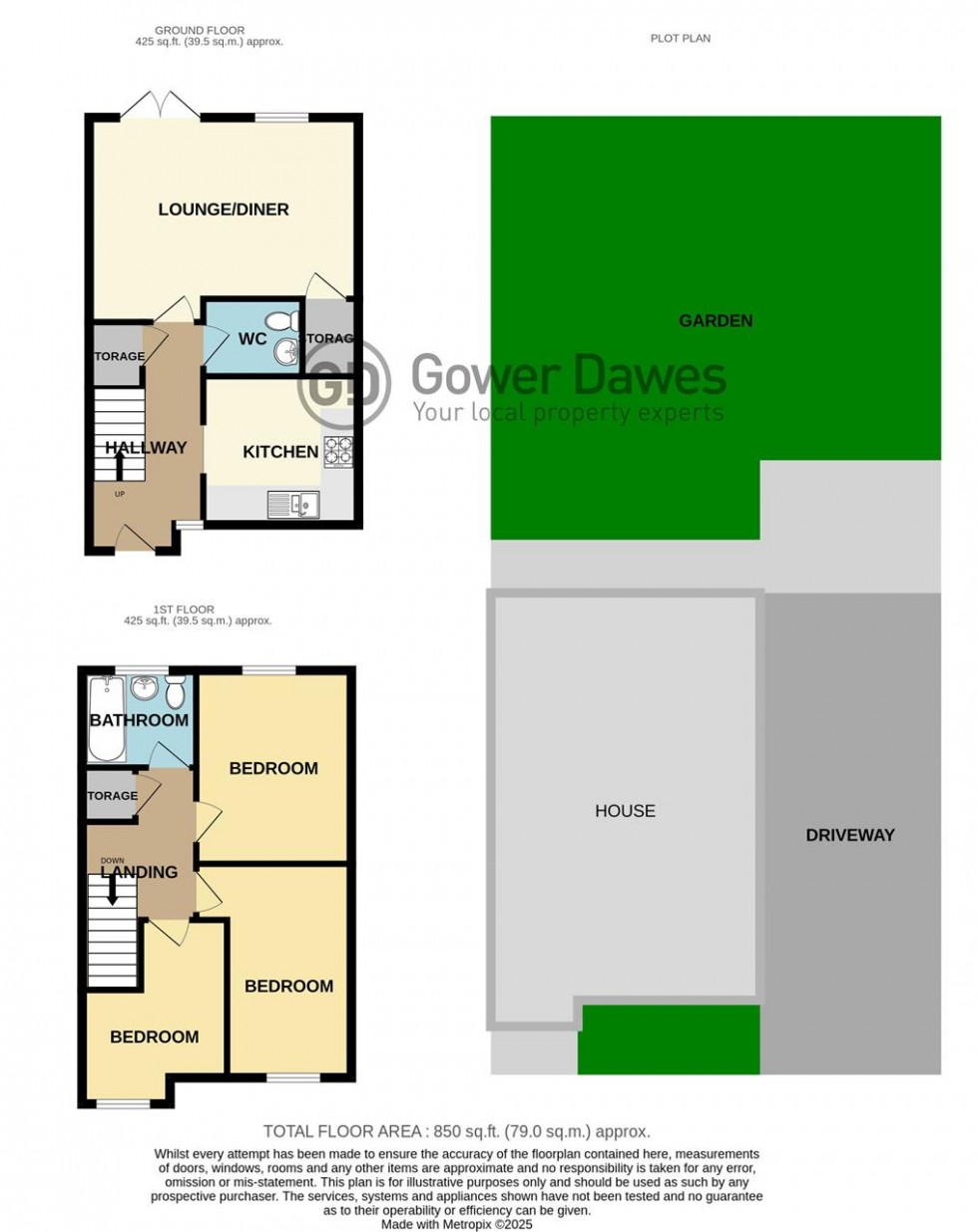 Floorplan for Arcany Road, South Ockendon