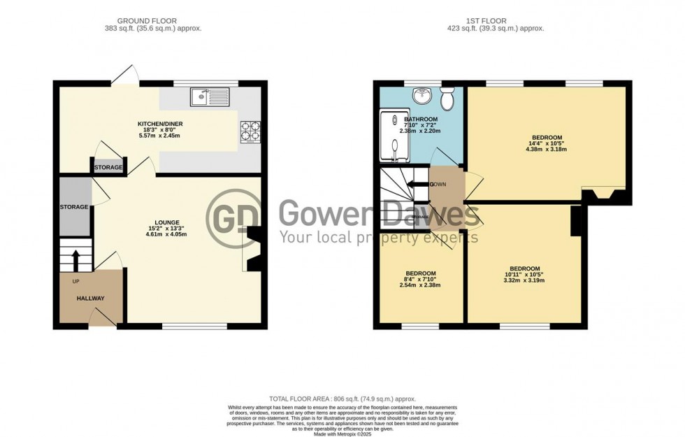 Floorplan for Bennetts Castle Lane, Dagenham