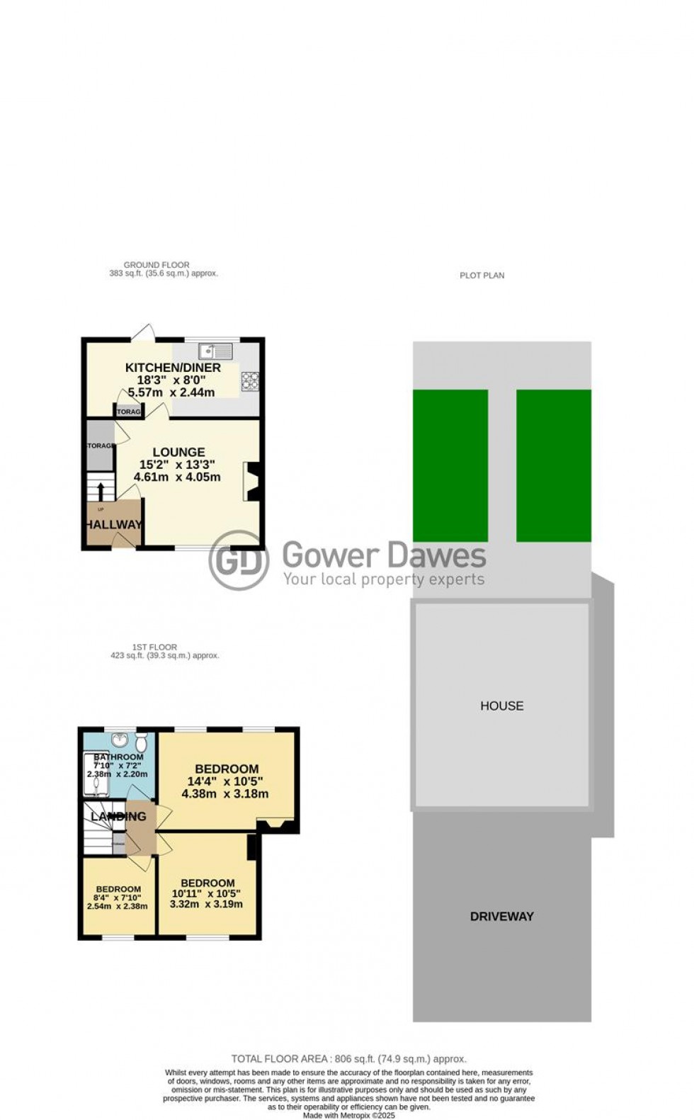 Floorplan for Bennetts Castle Lane, Dagenham