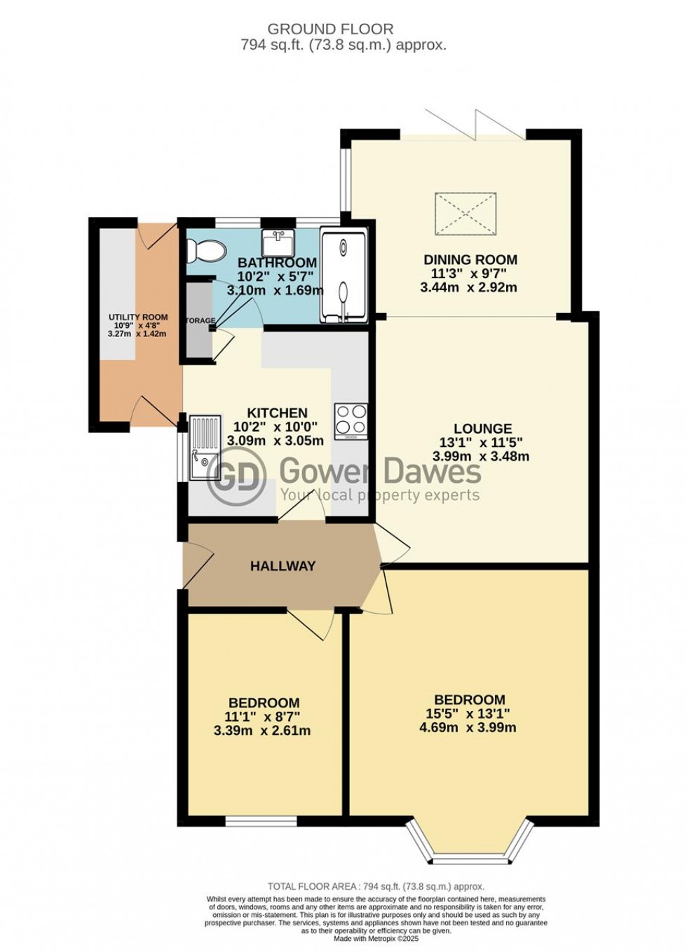 Floorplan for Hillside, Little Thurrock