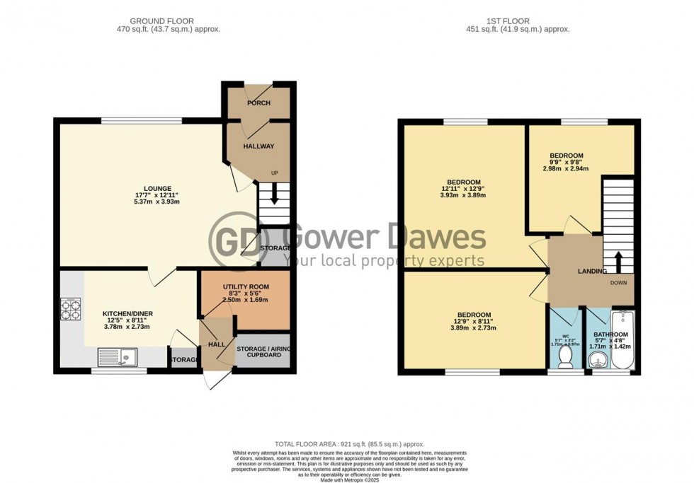 Floorplan for St Michaels Road, Chadwell St.Mary